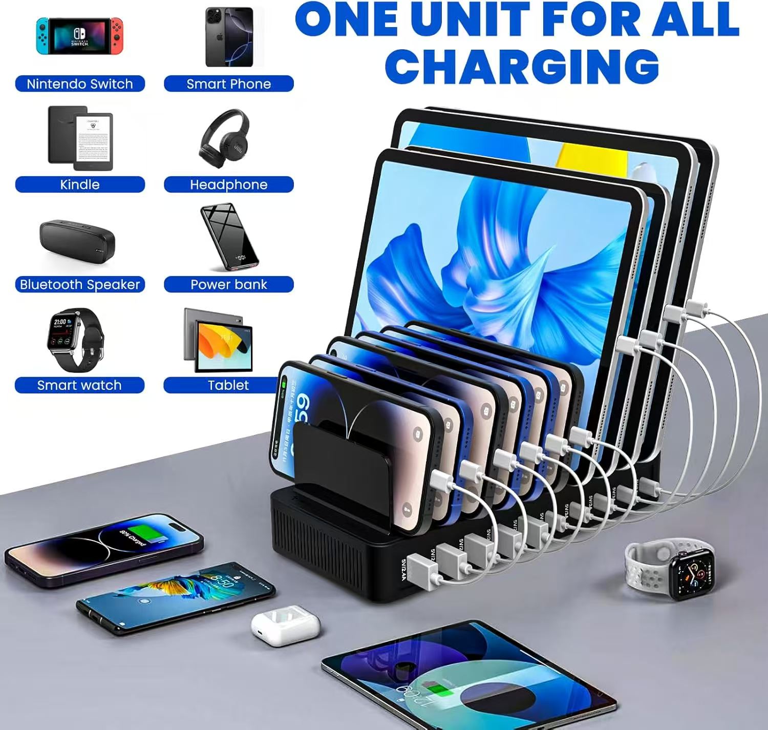 Home Office Vivo - حامل شاحن Power Hub بقدرة 100