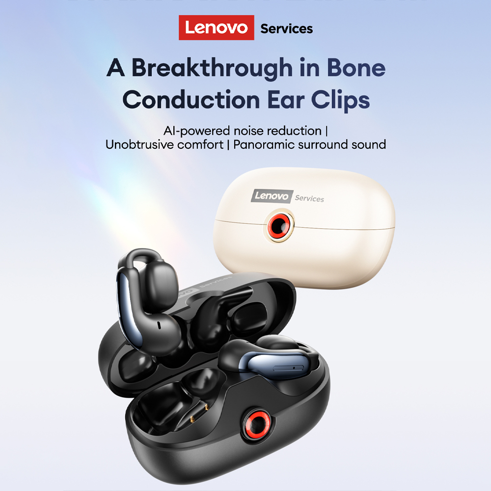 Noise Canceling Headphones - لينوفو LES-108 العظام التوصيل TWS الأذن