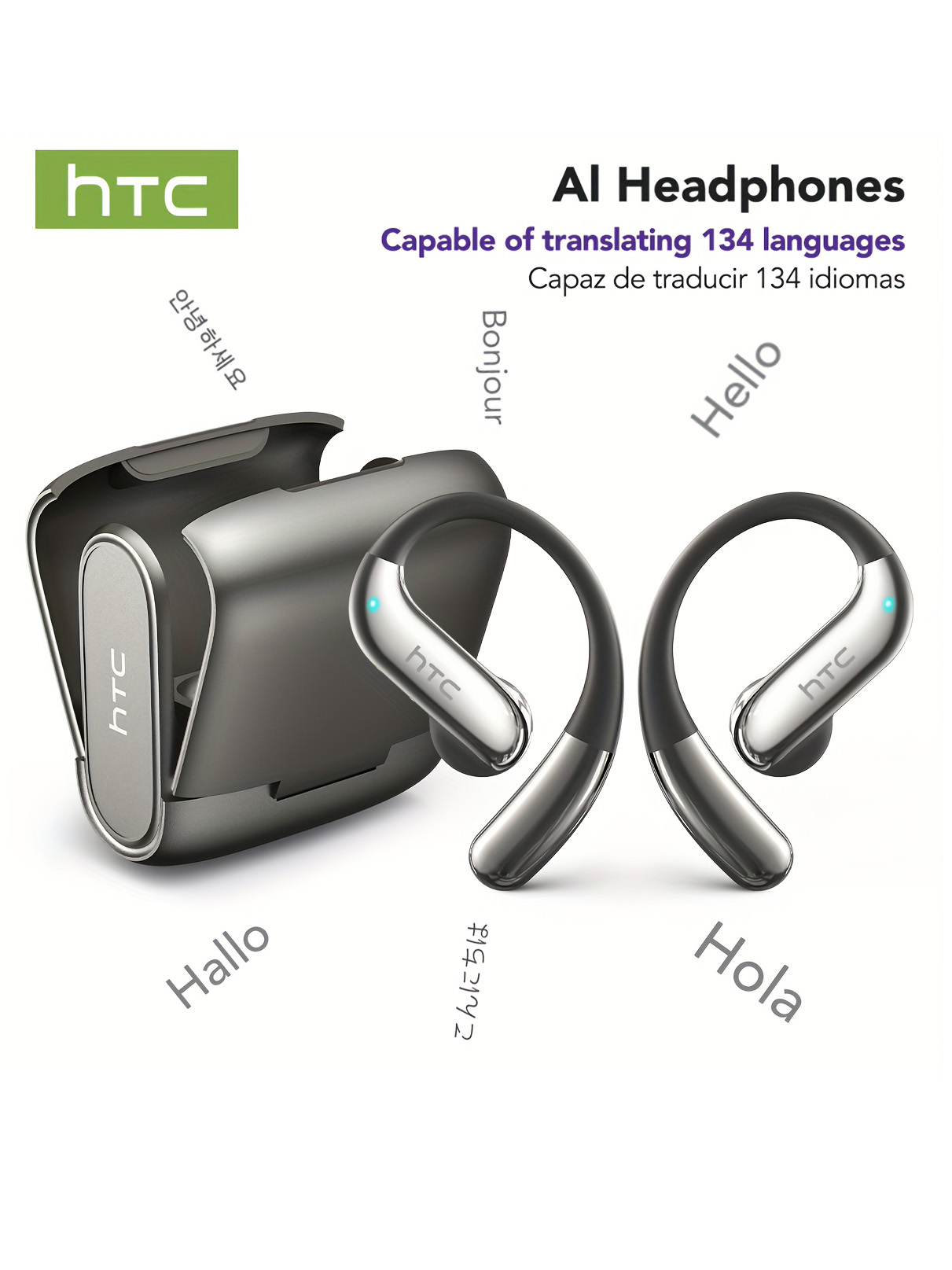 Noise Canceling Headphones - سماعات بلوتوث مفتوحة الأذن HTC 30