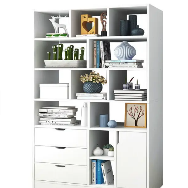 Home Office With Library - خزانة كتب لأثاث المكتبة لمواصفات أرفف