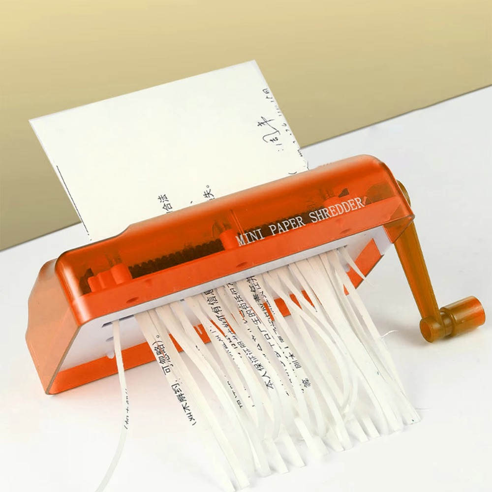 آلة تمزيق ورق يدوية صغيرة شفاف - مراجعة Paper Shredder Micro وسعره