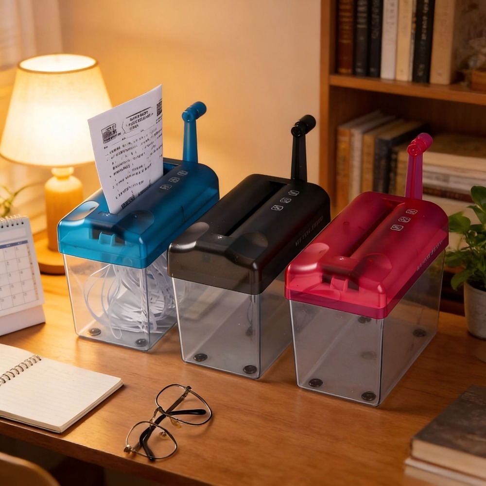 آلة تمزيق ورق يدوية صغيرة شفاف - مراجعة Paper Shredder Micro وسعره