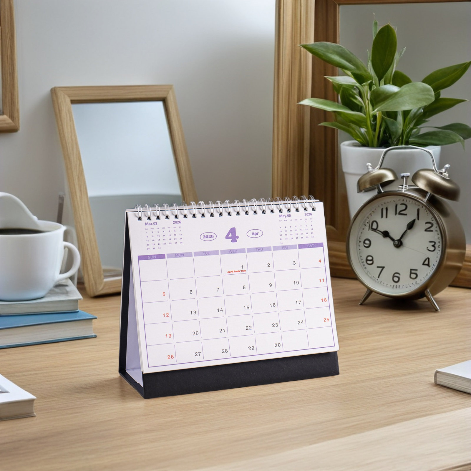 4 قطع تقويم قابل للطي 2026 للم - مراجعة English Home Office وسعره