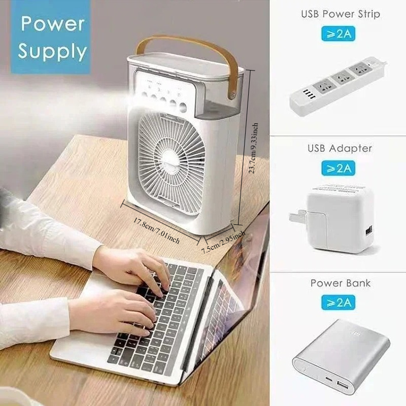 مروحة تبريد محمولة 3 في 1 مع ض - مراجعة Home Office Gadgets وسعره