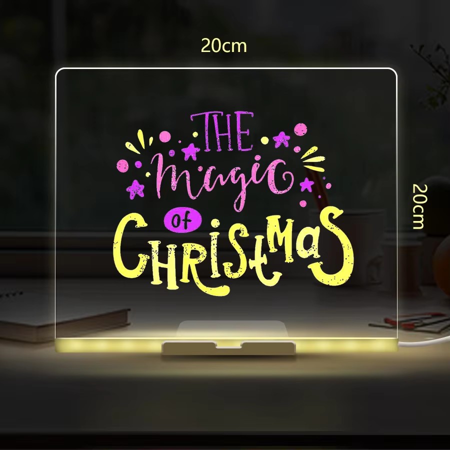 لوحة إضاءة LED من الأكريليك DI - مراجعة Home Office Gadgets وسعره