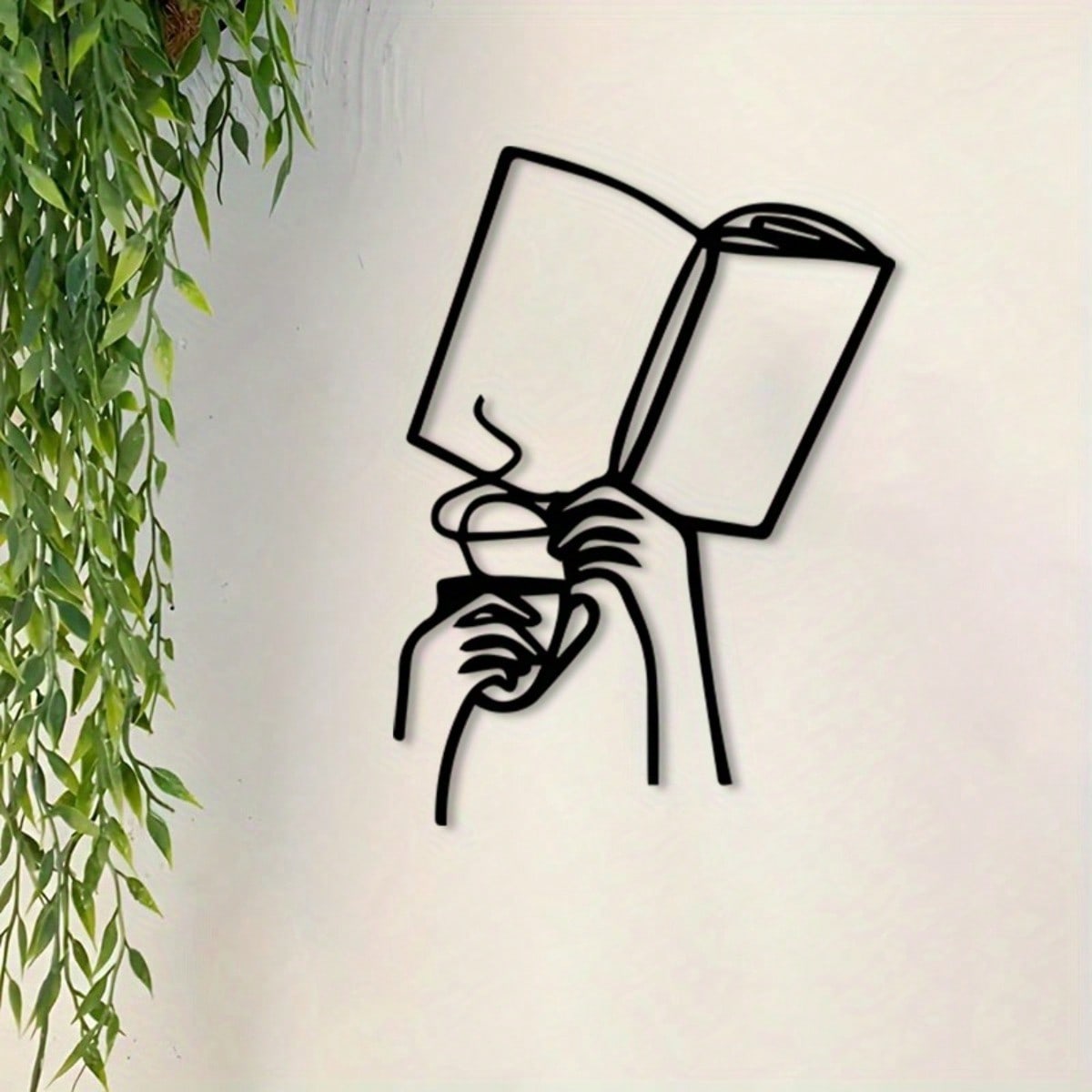 ديكور جداري معدني مطلي بالبودر - مراجعة Home Office With Library وسعره