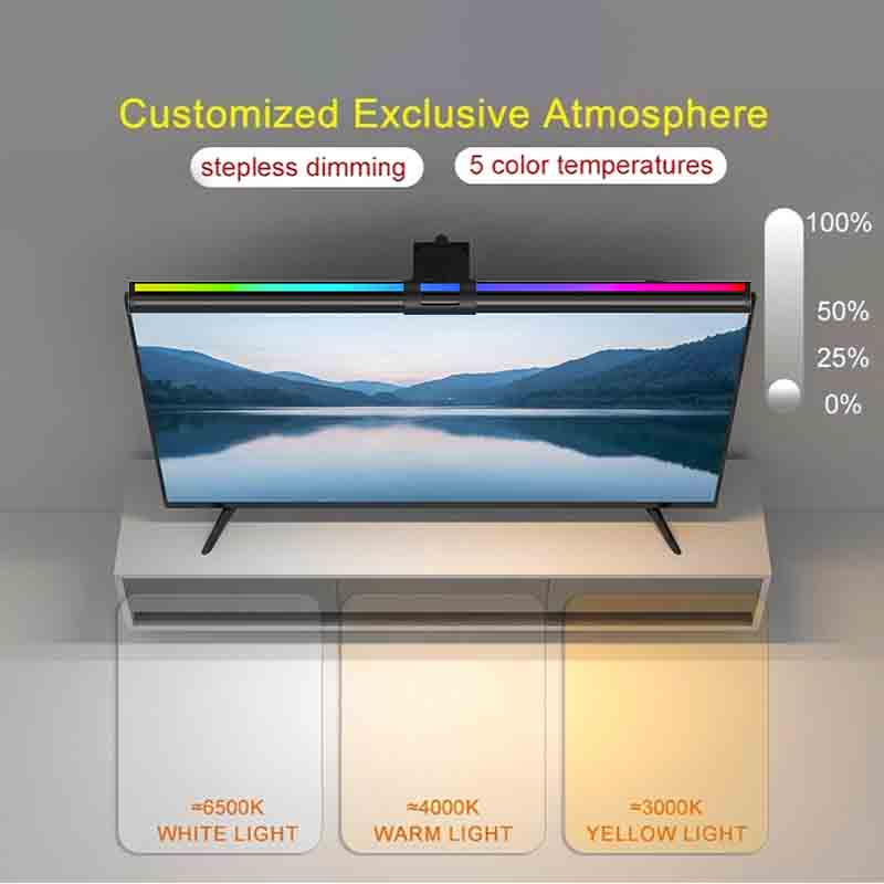 إضاءة RGB بطول 60/80 سم، شريط  - مراجعة Home Office Gadgets وسعره