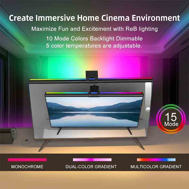 إضاءة RGB بطول 60/80 سم، شريط  - مراجعة Home Office Gadgets وسعره
