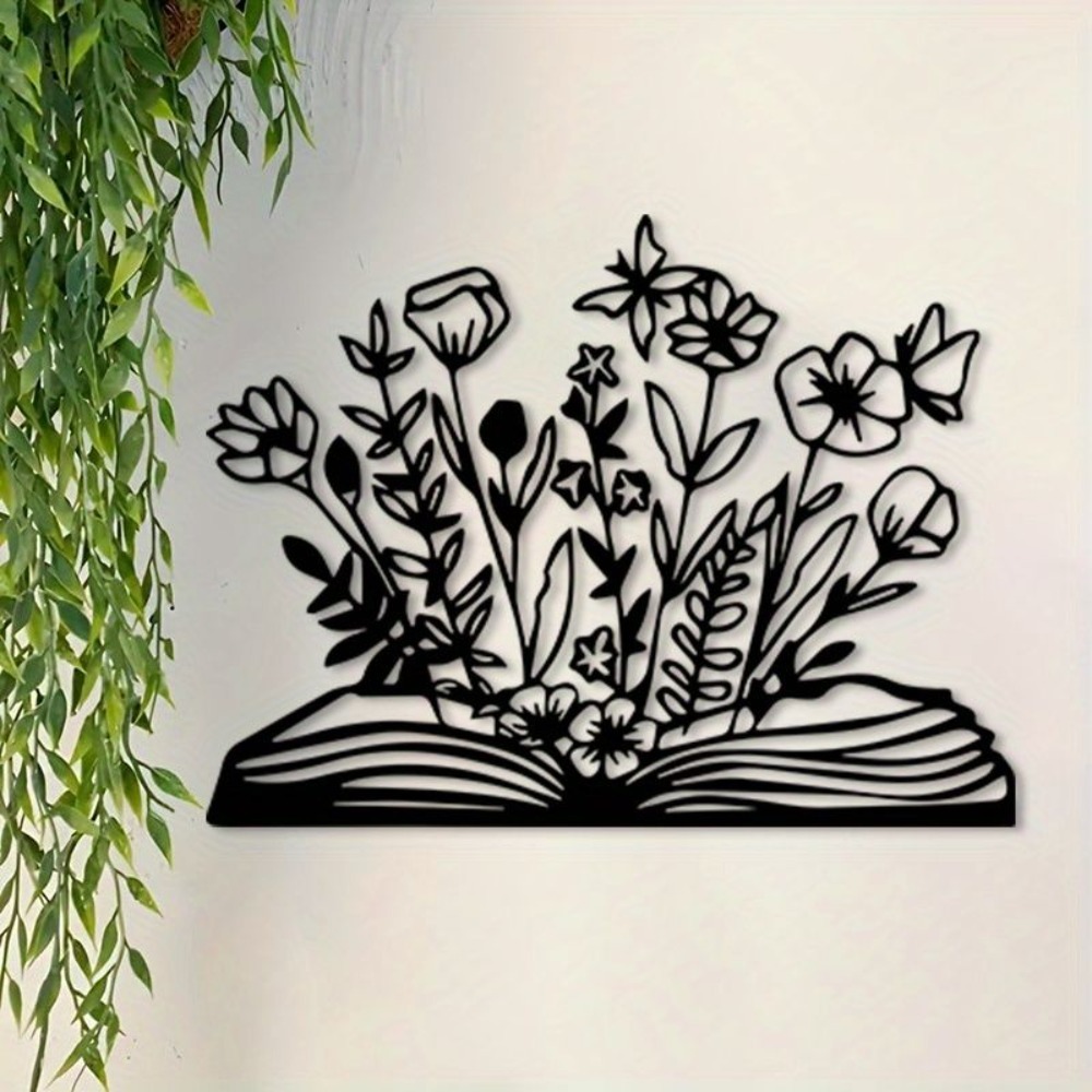 لوحة جدارية معدنية بتصميم القر - مراجعة Home Office With Library وسعره