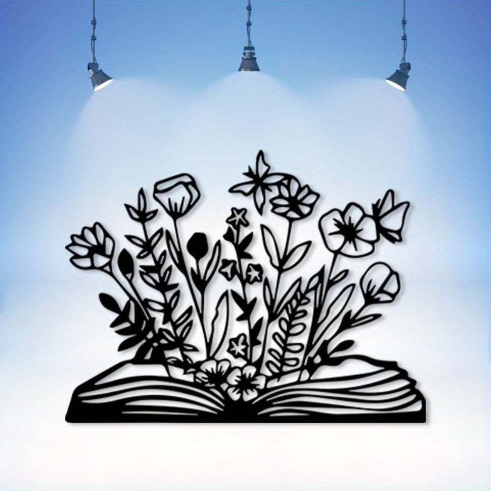 لوحة جدارية معدنية بتصميم القر - مراجعة Home Office With Library وسعره