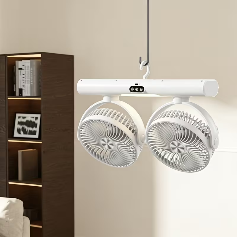 مروحة تدوير هواء مزدوجة الرأس  - مراجعة Home Office Gadgets وسعره