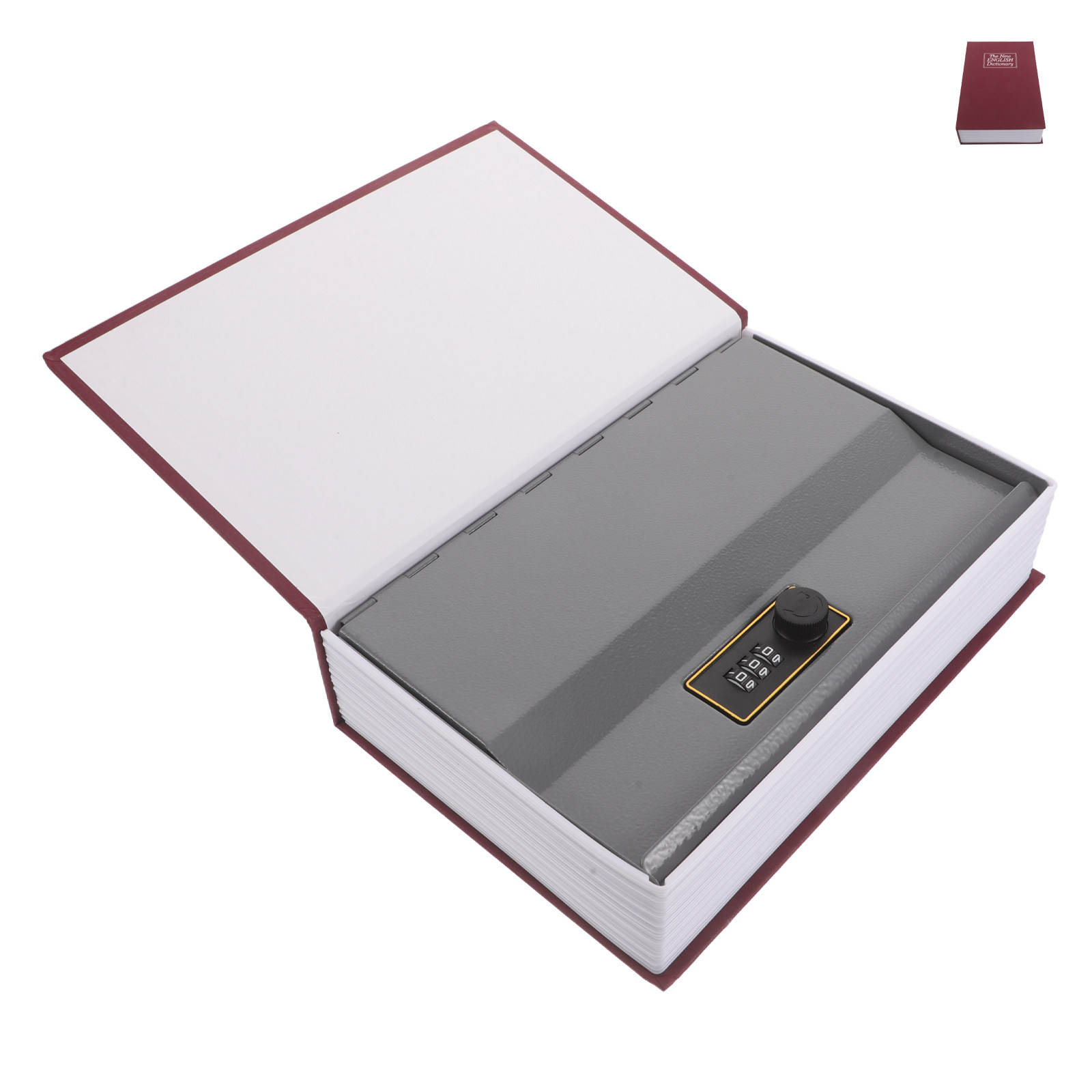 صندوق أمان أحمر على شكل كتاب م - مراجعة Home Office Passport وسعره