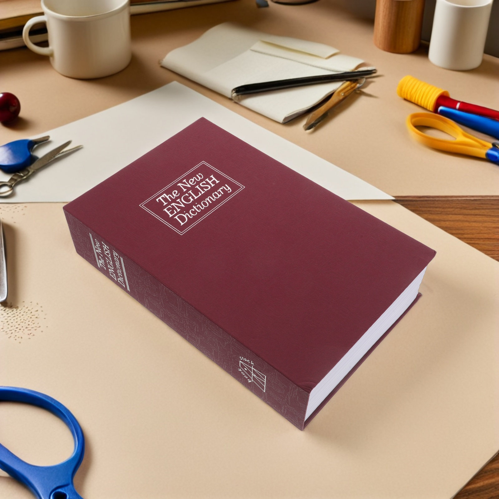 صندوق أمان أحمر على شكل كتاب م - مراجعة Home Office Passport وسعره