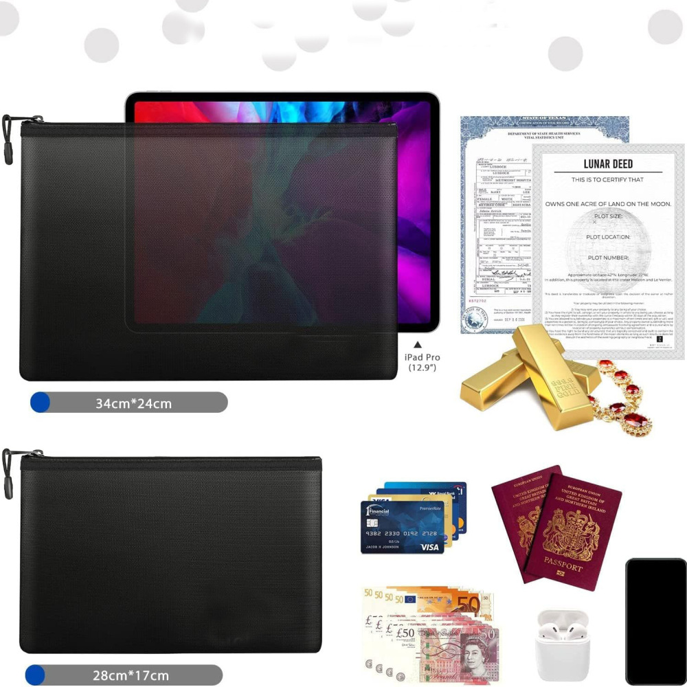 حقيبة مستندات مقاومة للحريق وم - مراجعة Home Office Passport وسعره