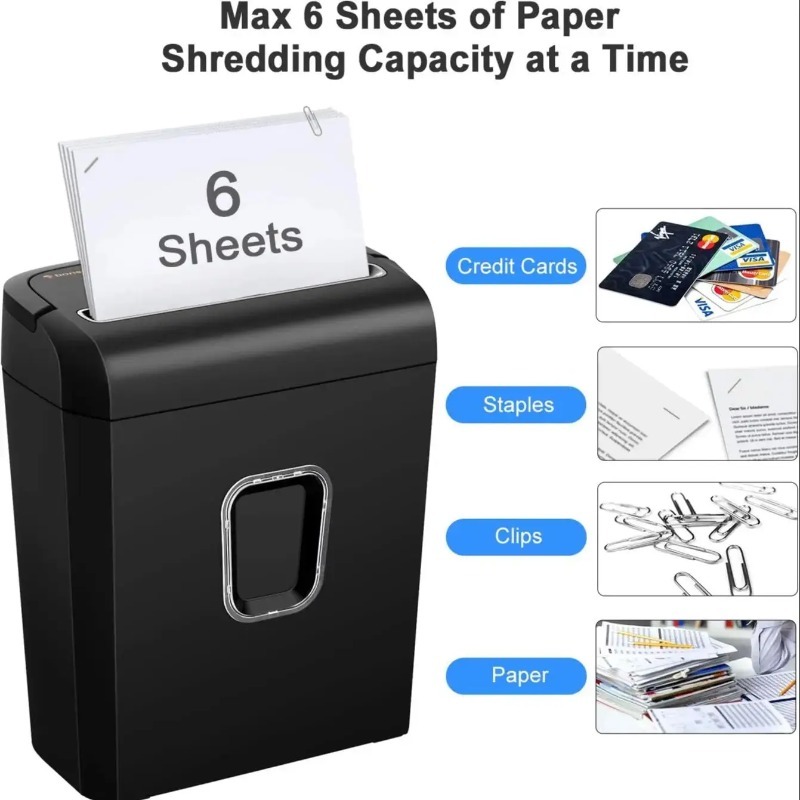 ماكينة تقطيع الورق ذات 6 أوراق - مراجعة Paper Shredder Micro وسعره