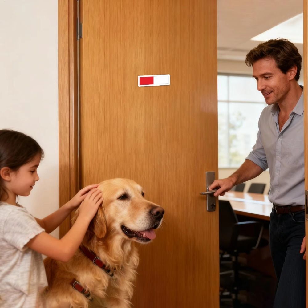 لافتة مؤشر الإشغال للحمام من ا - مراجعة Home Office Vacantes وسعره