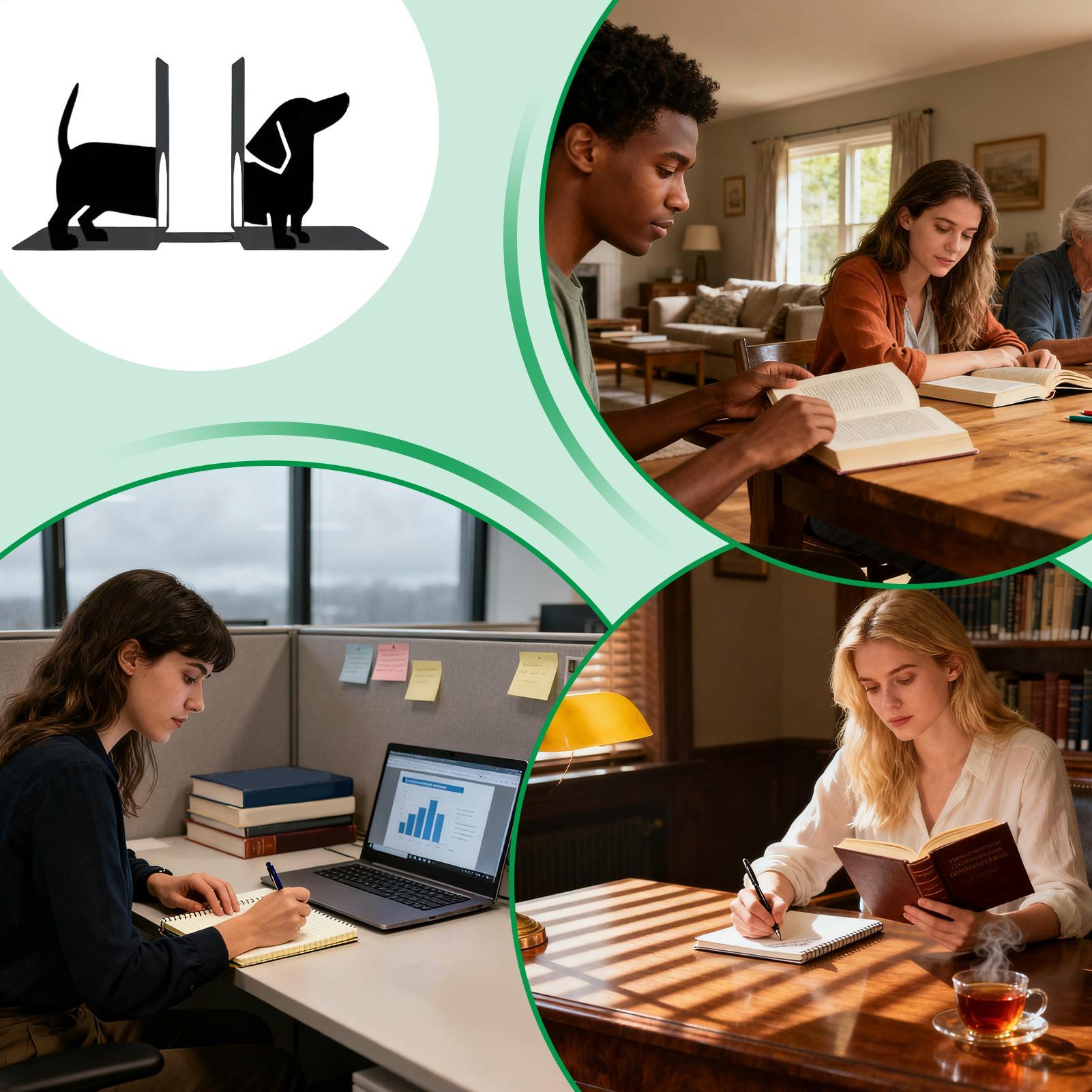 الدفتين الزخرفية حامل سدادة مع - مراجعة Home Office With Library وسعره