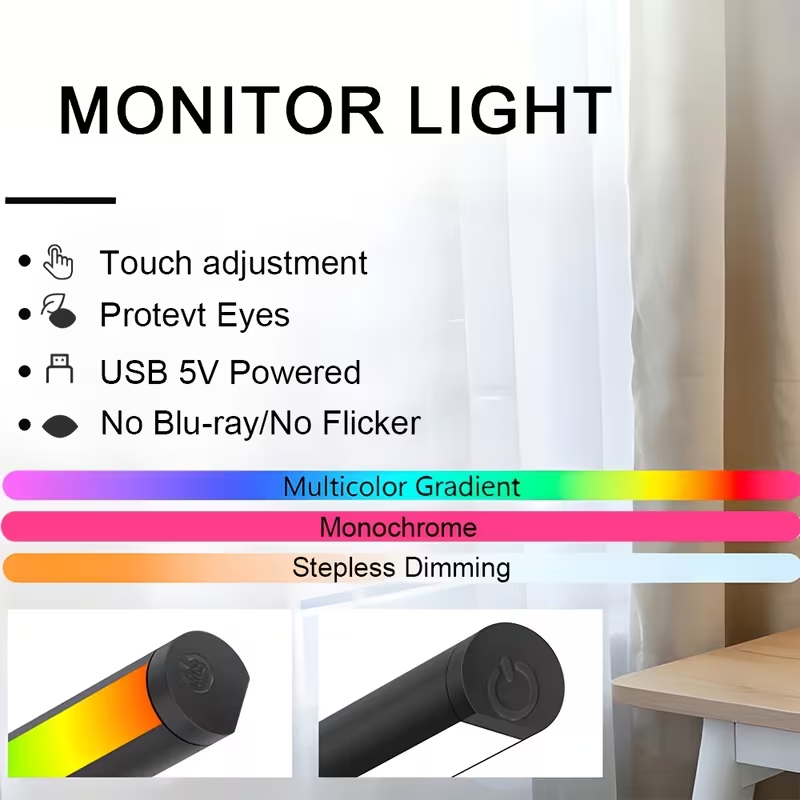 شريط إضاءة LED معلق لشاشة الكم - مراجعة Home Office Gadgets وسعره